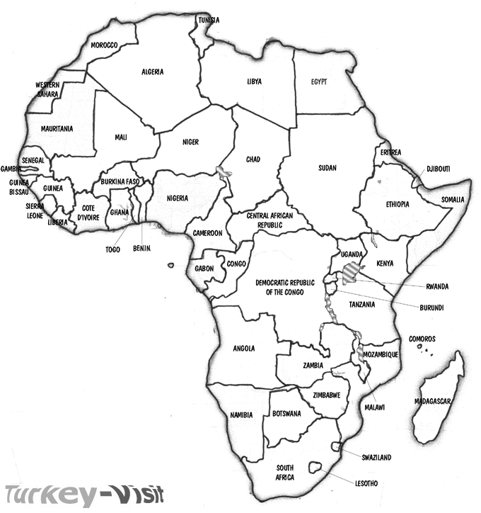 Africa Outline Map