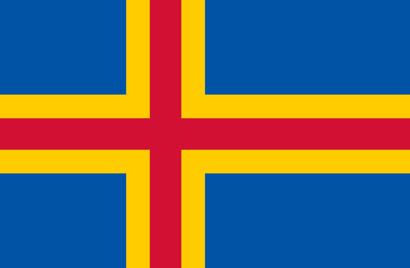 Aland Islands Flag