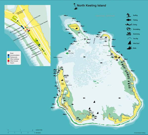 Map of Cocos Islands