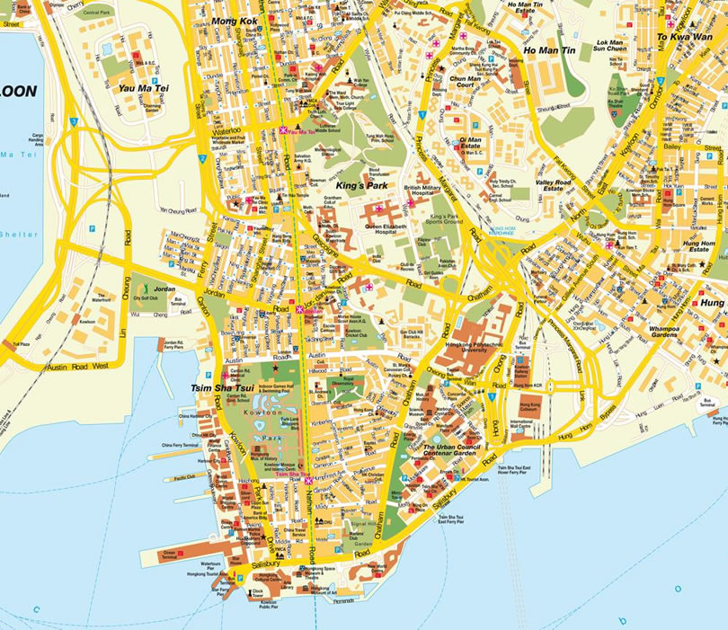 Map of Hong Kong