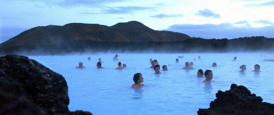 Iceland swimming