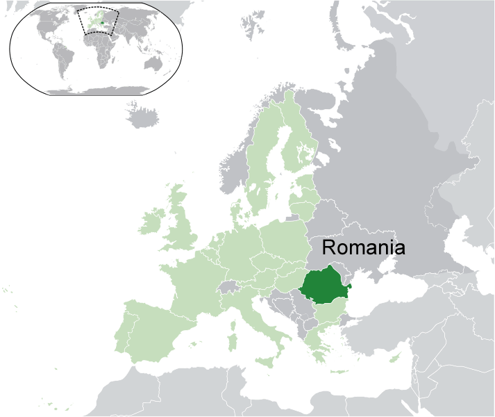 Where is Romania in the World