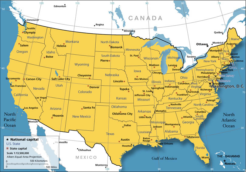 Map of United States