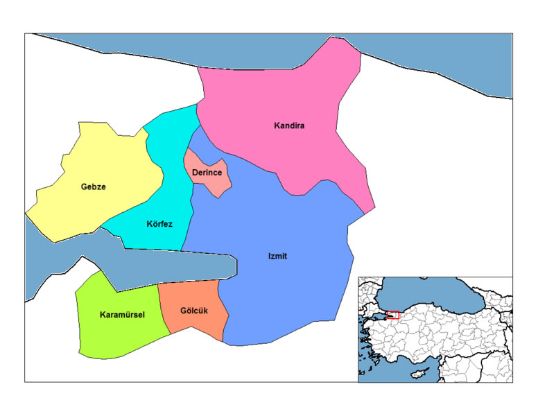 Izmit Map, Kocaeli