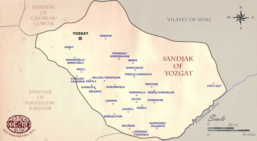 Sorgun Map, Yozgat