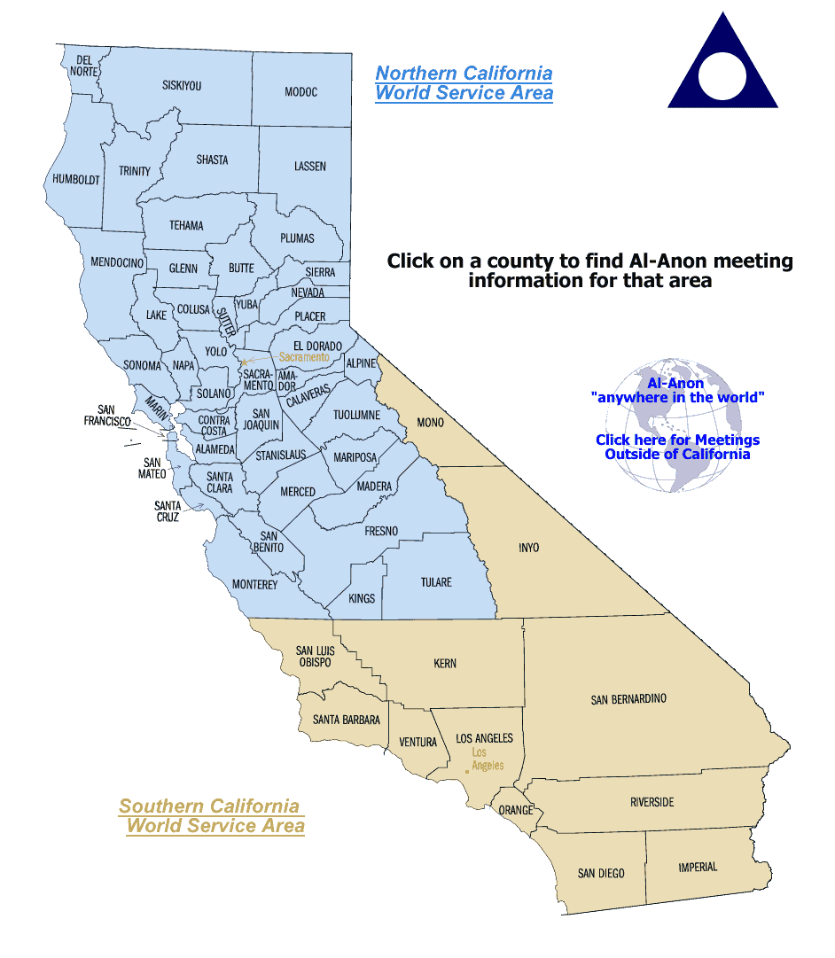 county map of california