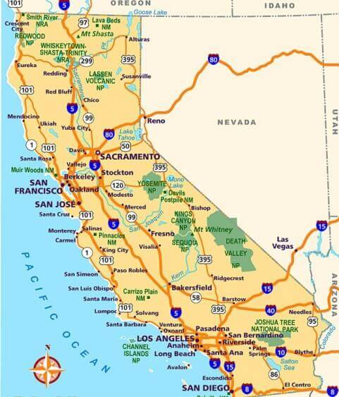 road map california