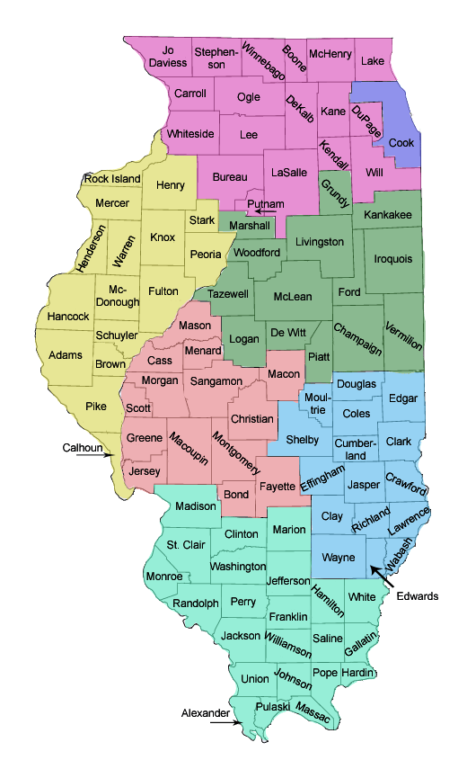 illinois county maps