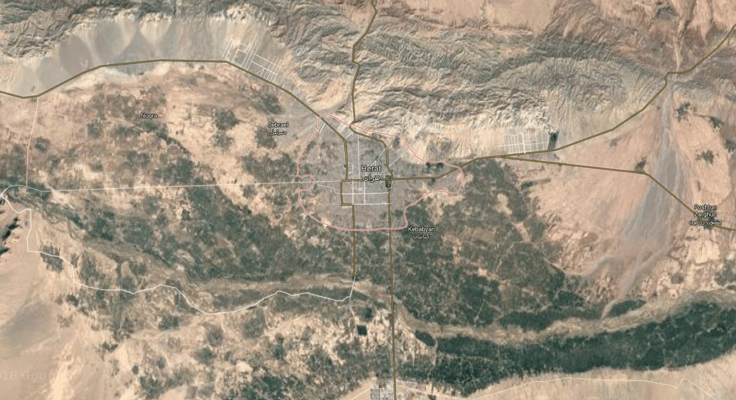 Herat Map Afghanistan