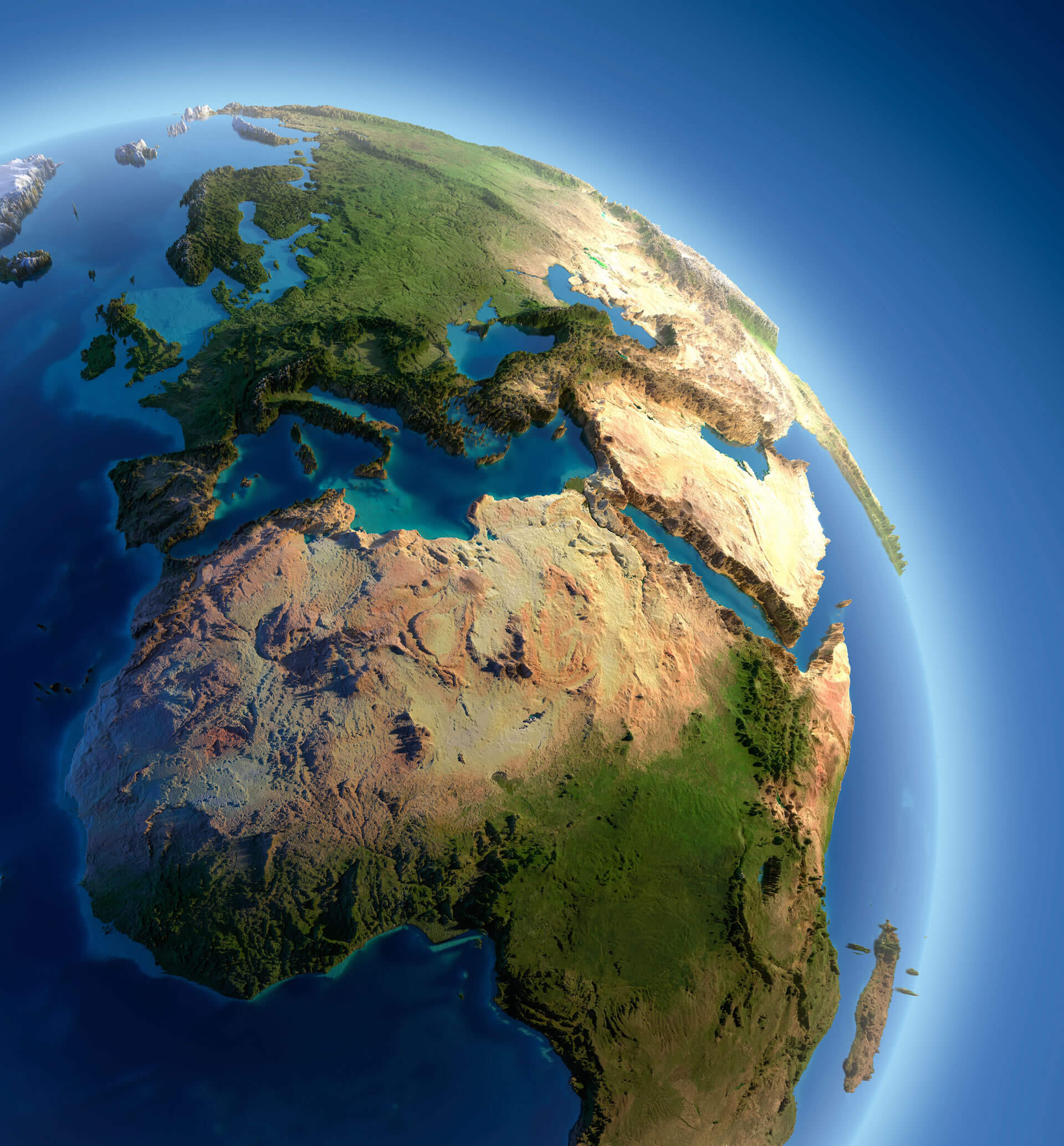 Africa Satellite Map