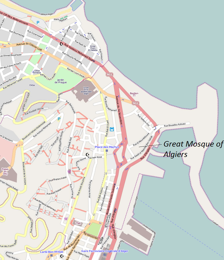 downtown map alger