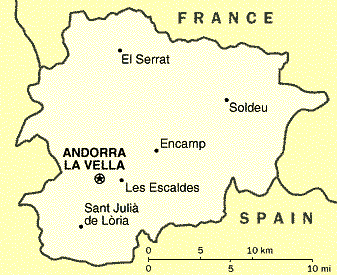 cities map of andorra