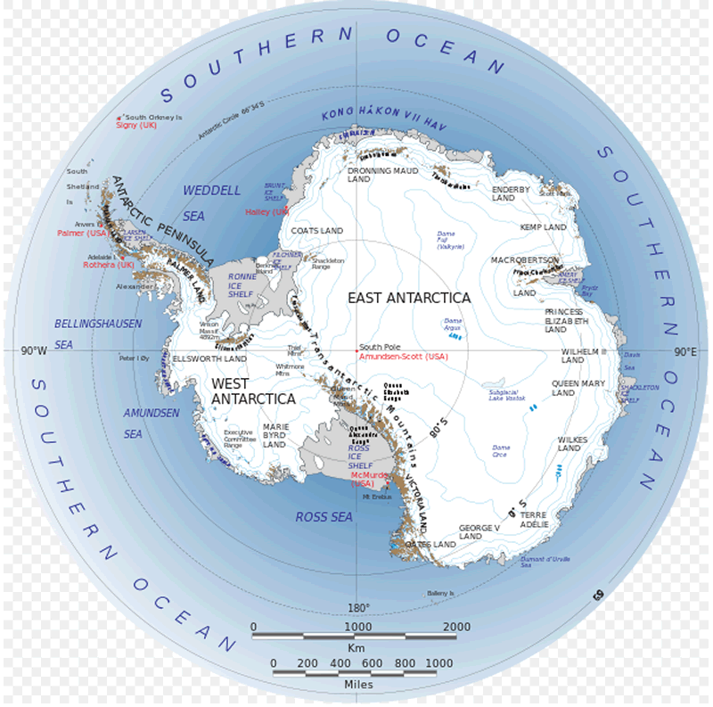antarctica location map