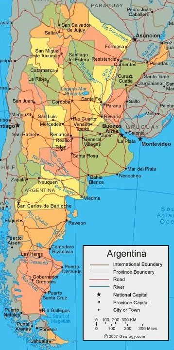 argentina map