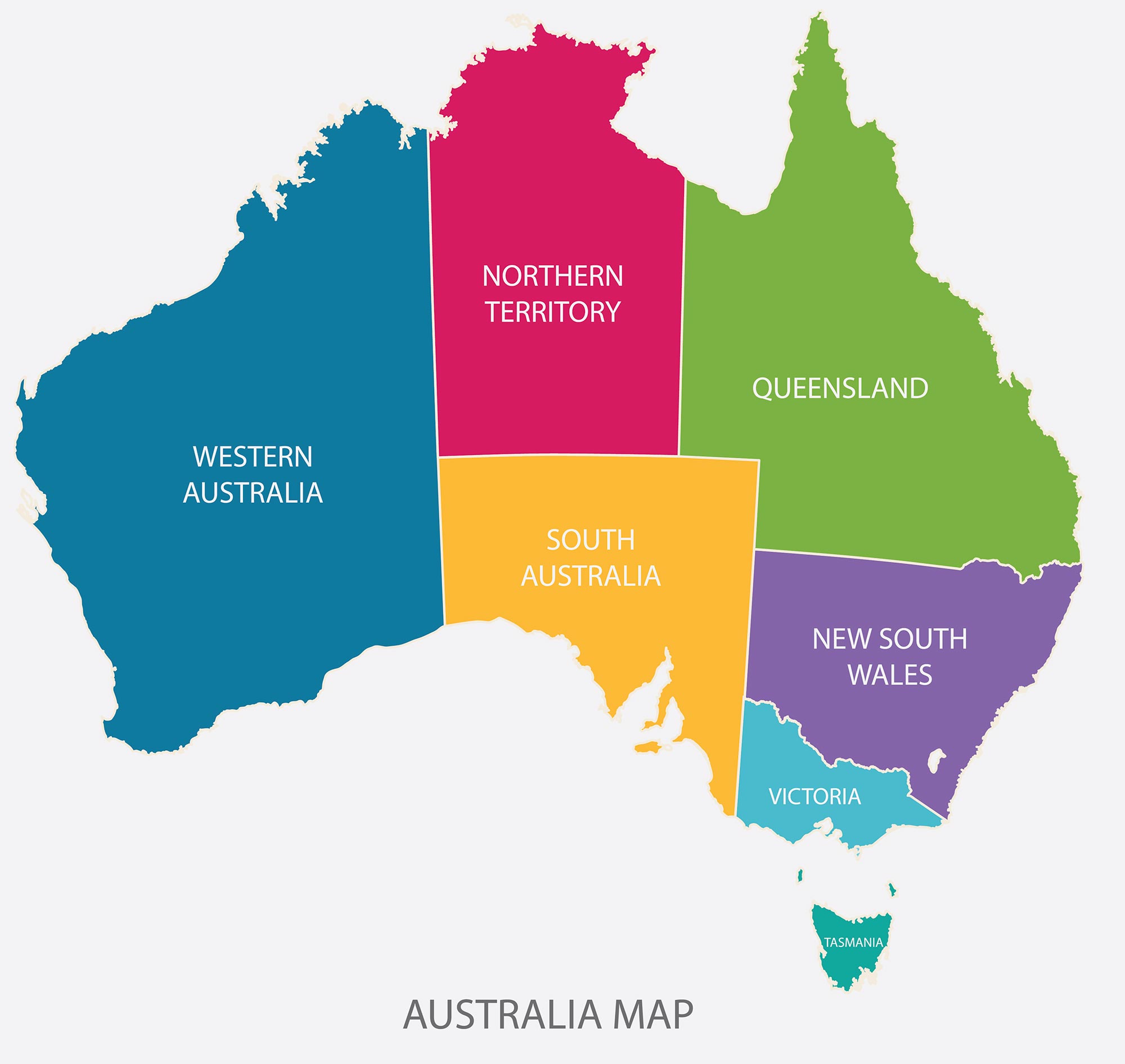 Australia Regions Map