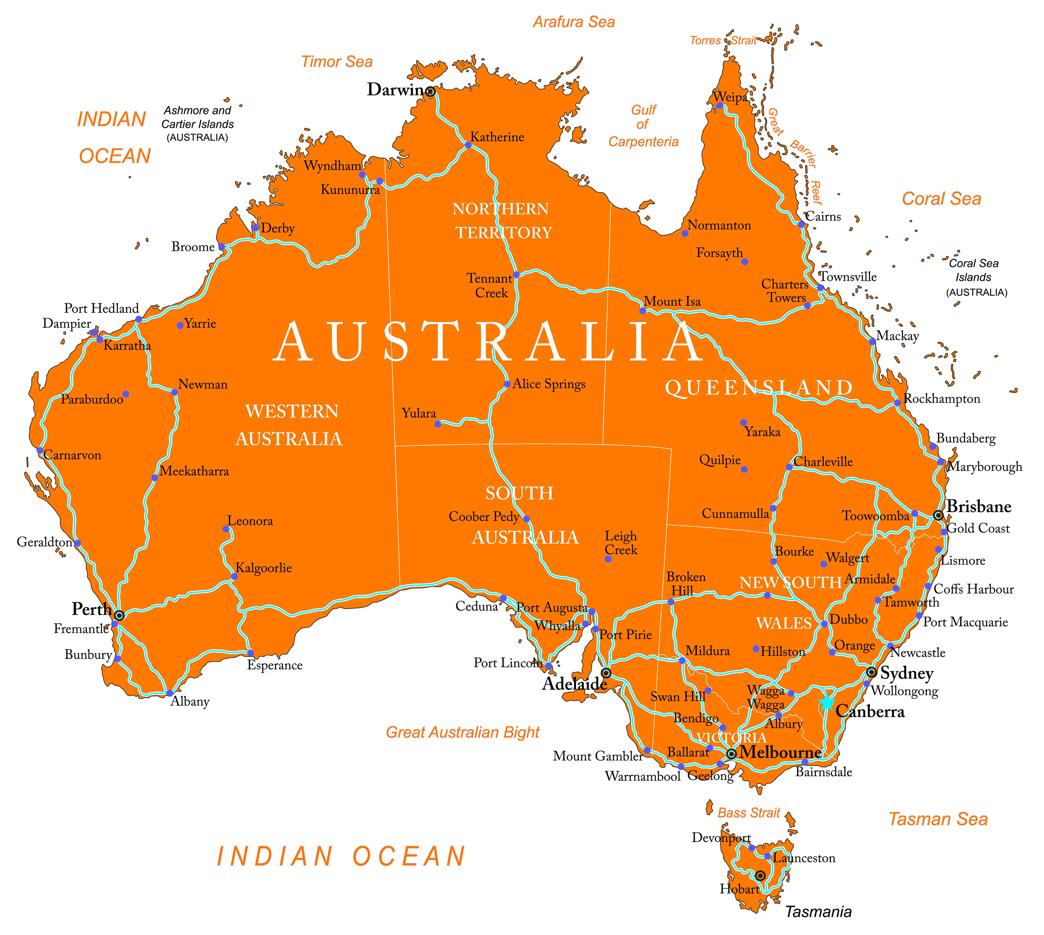 Australia Road Map