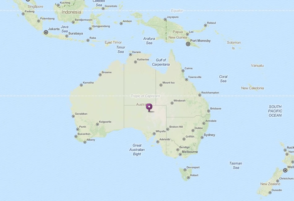 map of australia Albany