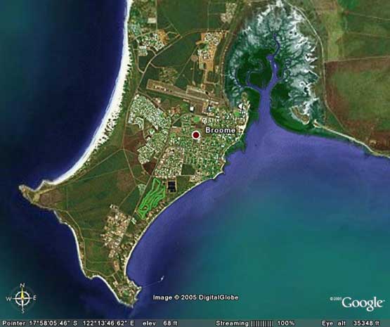 Broome satellite image