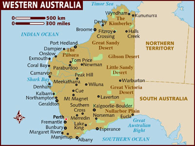 western australia Broome map