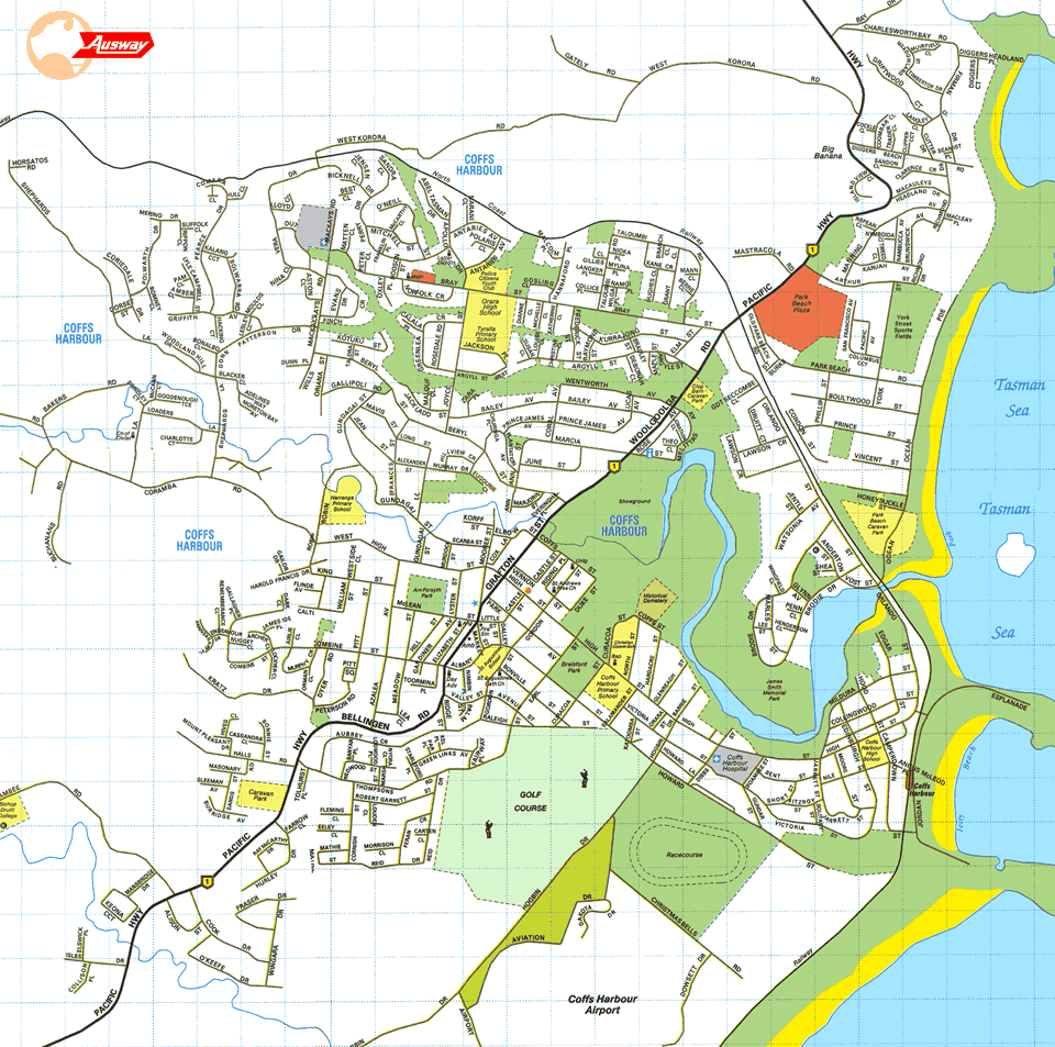 Coffs Harbour map