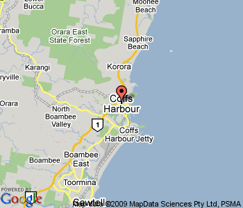 Coffs Harbour map