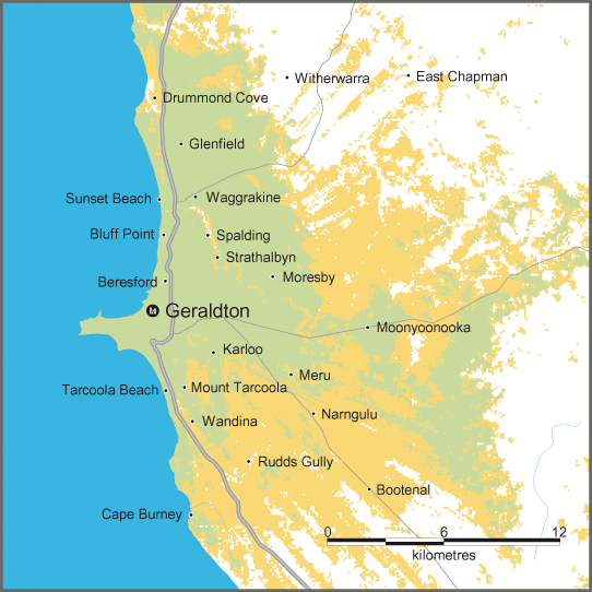 Geraldton area map