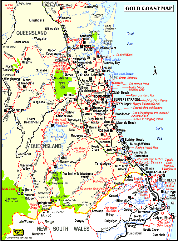 gold coast map