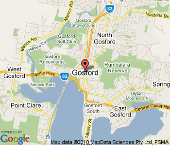 Gosford Australia map