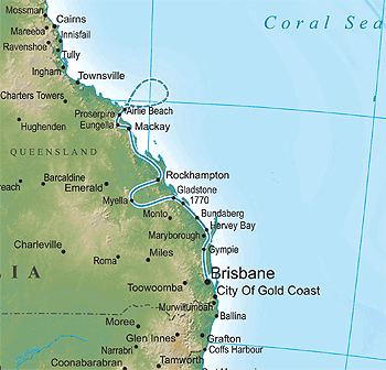 Mackay brisbane map