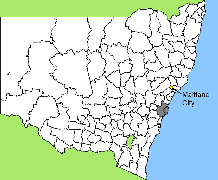 Australia Map Maitland