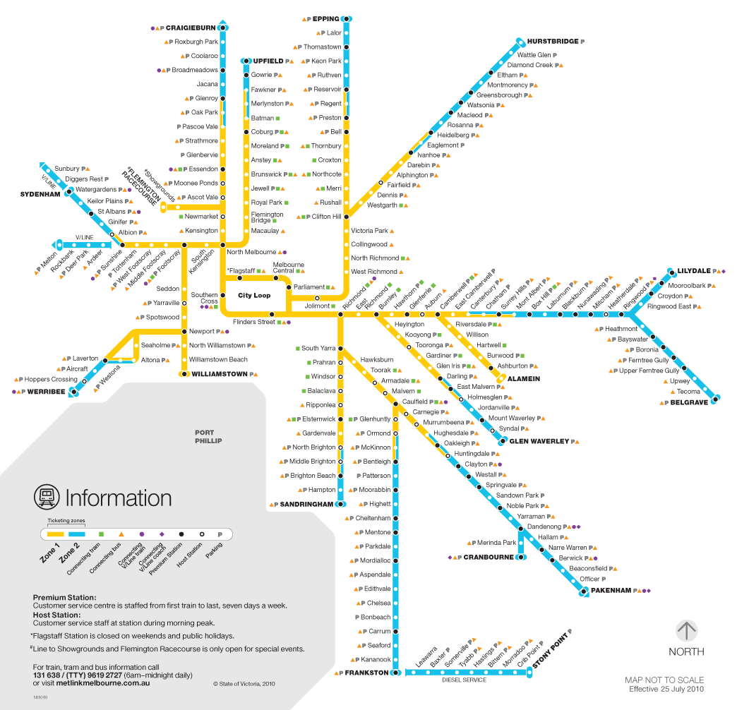 melbourne metrro map