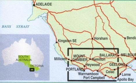 Map of Mount Gambier