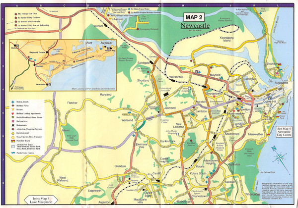 Newcastle Map Australia