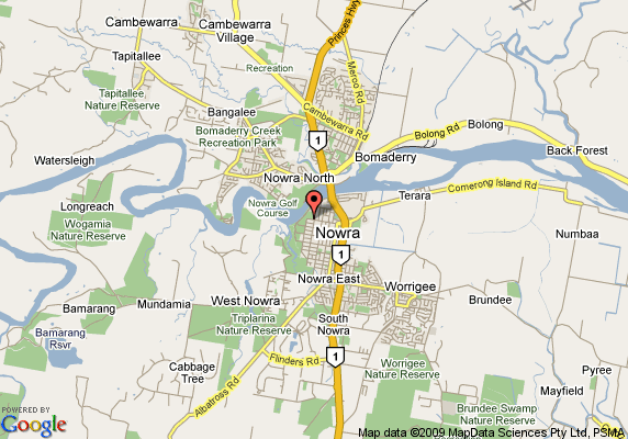 map of Nowra