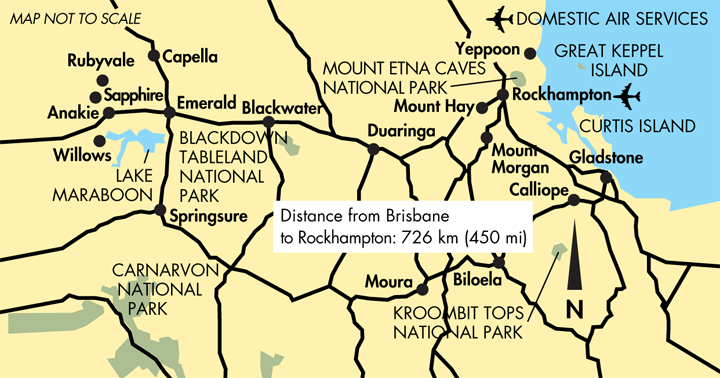 map of rockhampton