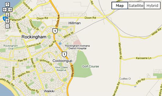 Rockingham City Map
