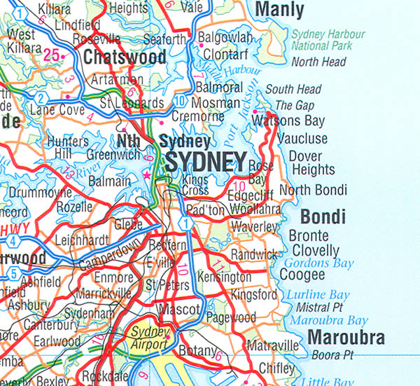 sydney road map