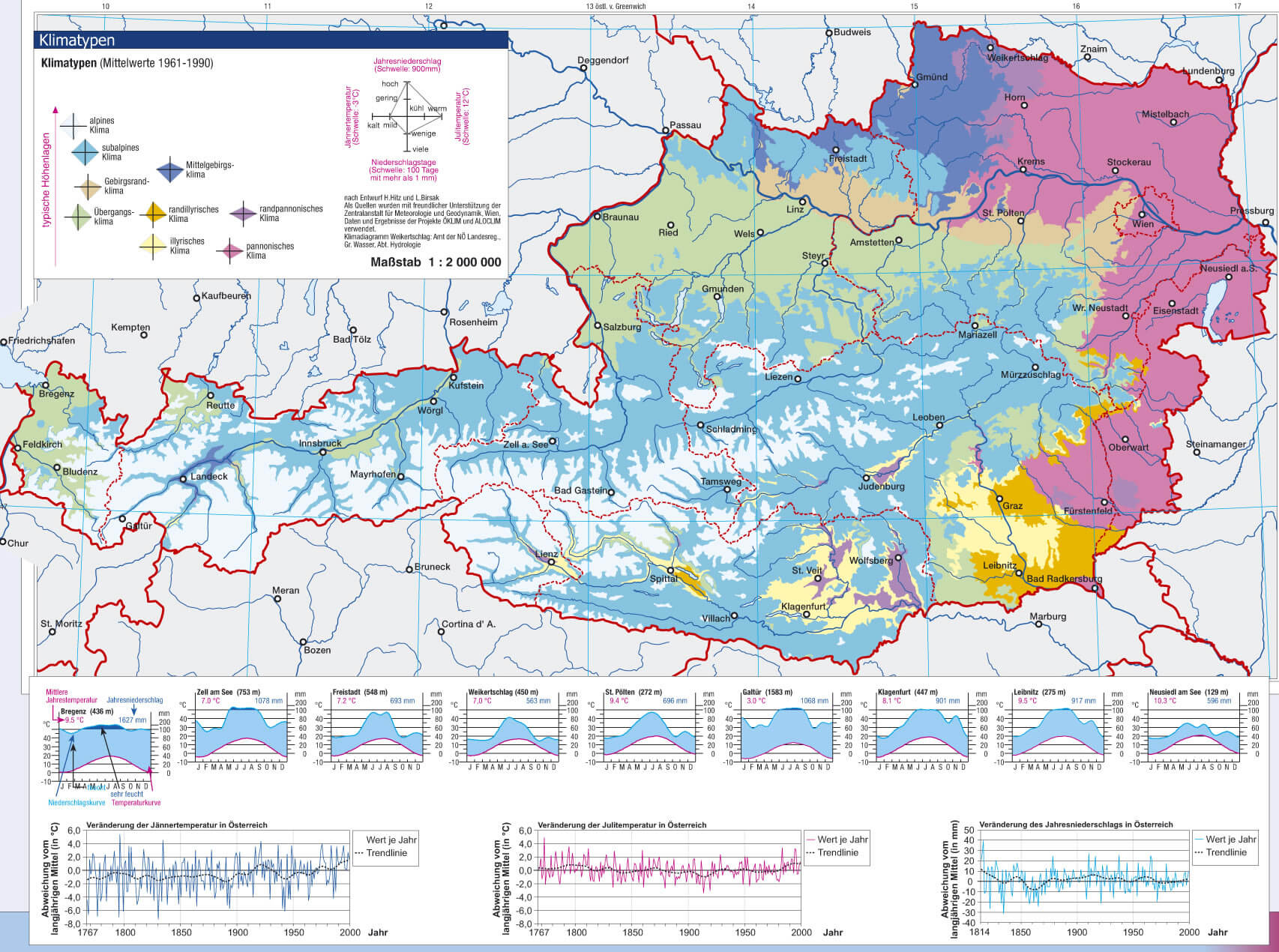 Austria Climate Map