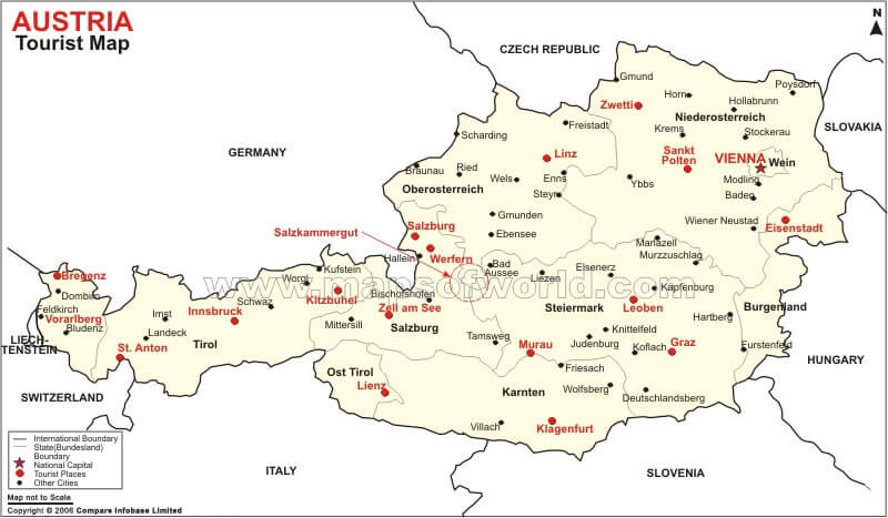 Austria Travel Map