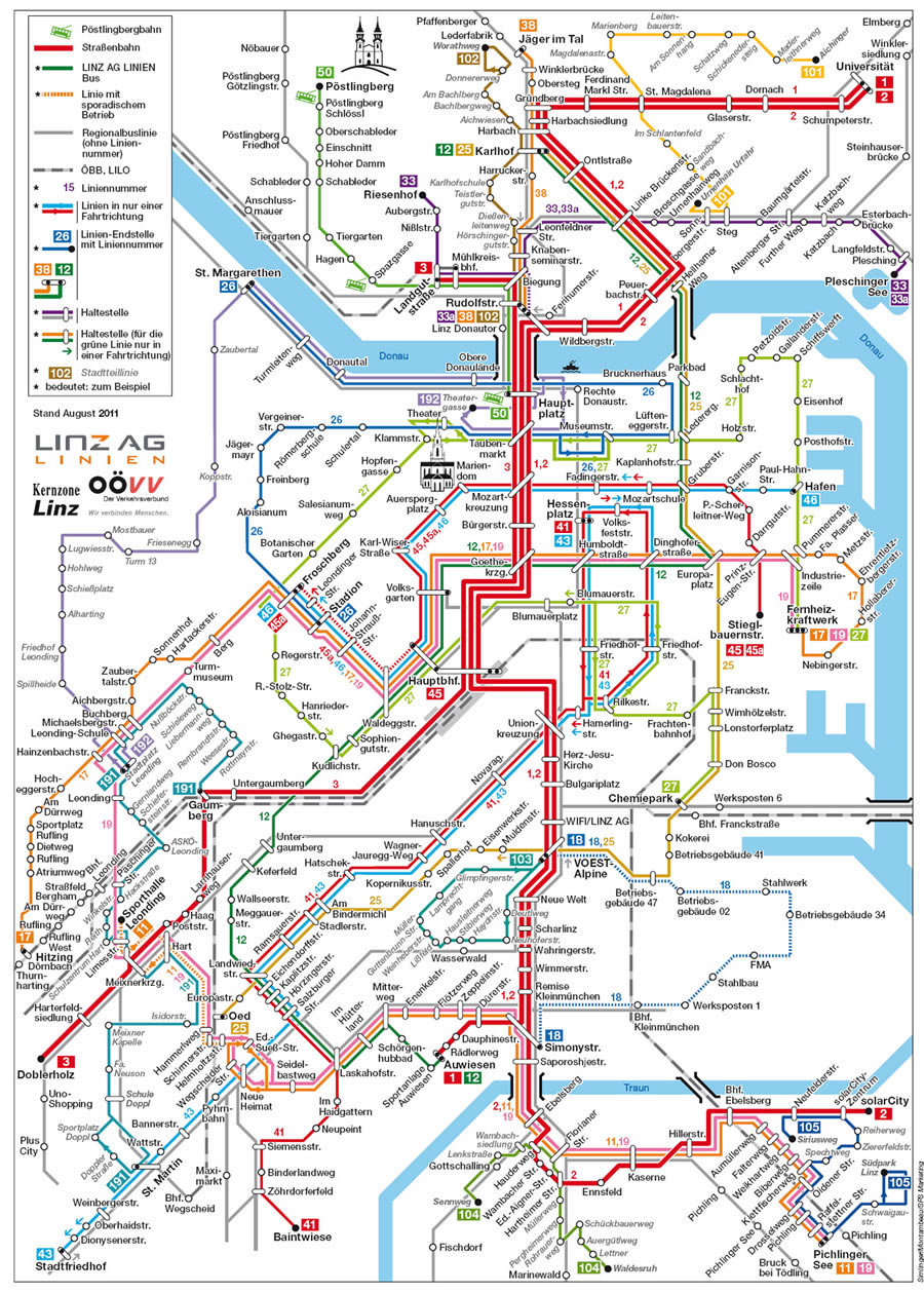 linz subway map
