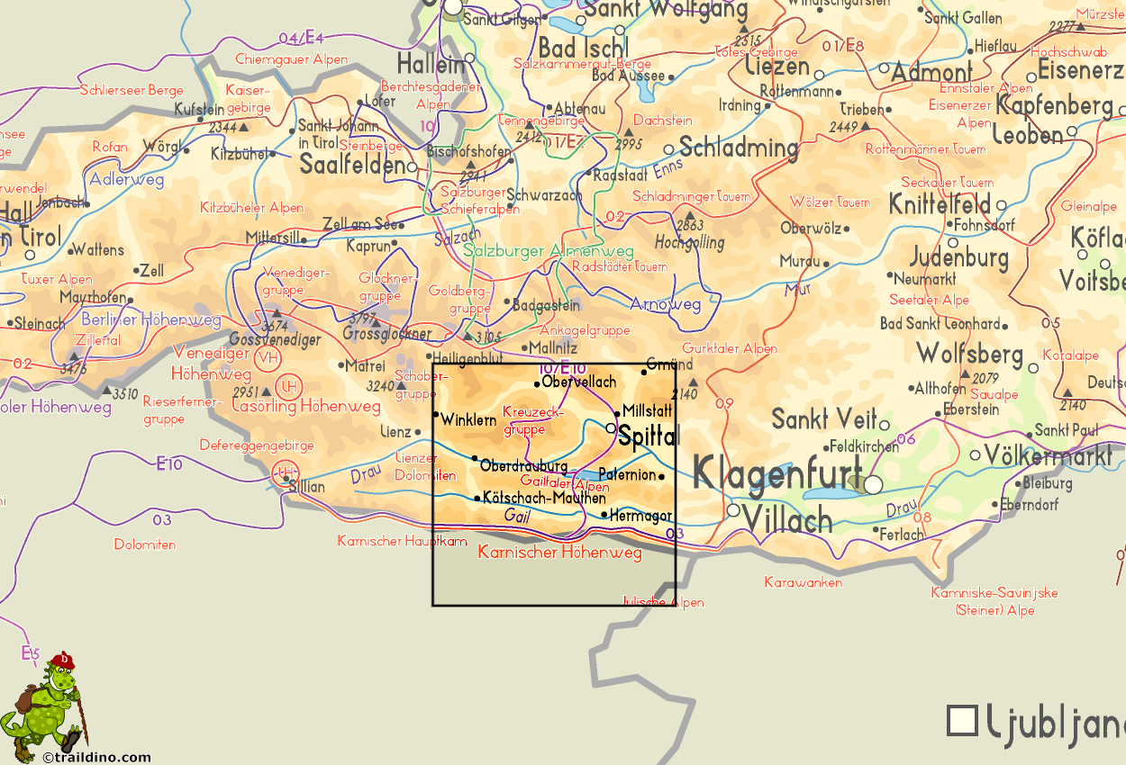 Villach austria map