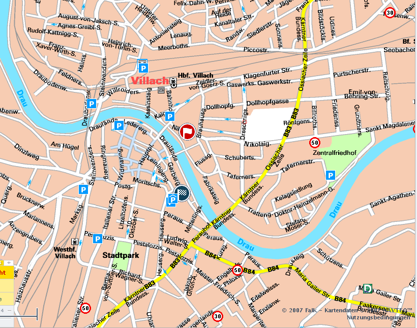 map of Villach