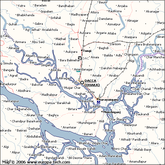 dhaka area map