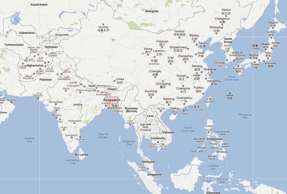 Bangladesh Map And Bangladesh Satellite Images