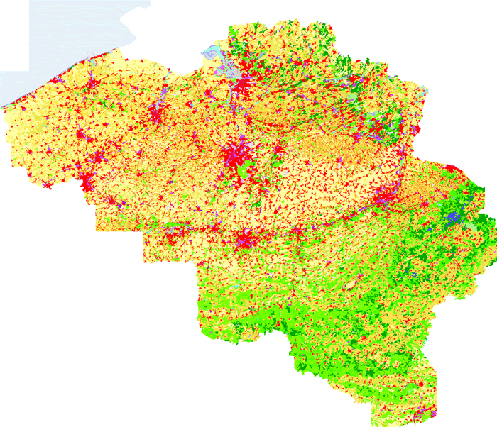 belgique population map