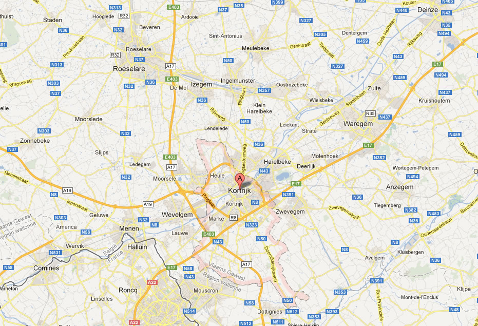 Kortrijk Map And Kortrijk Satellite Images