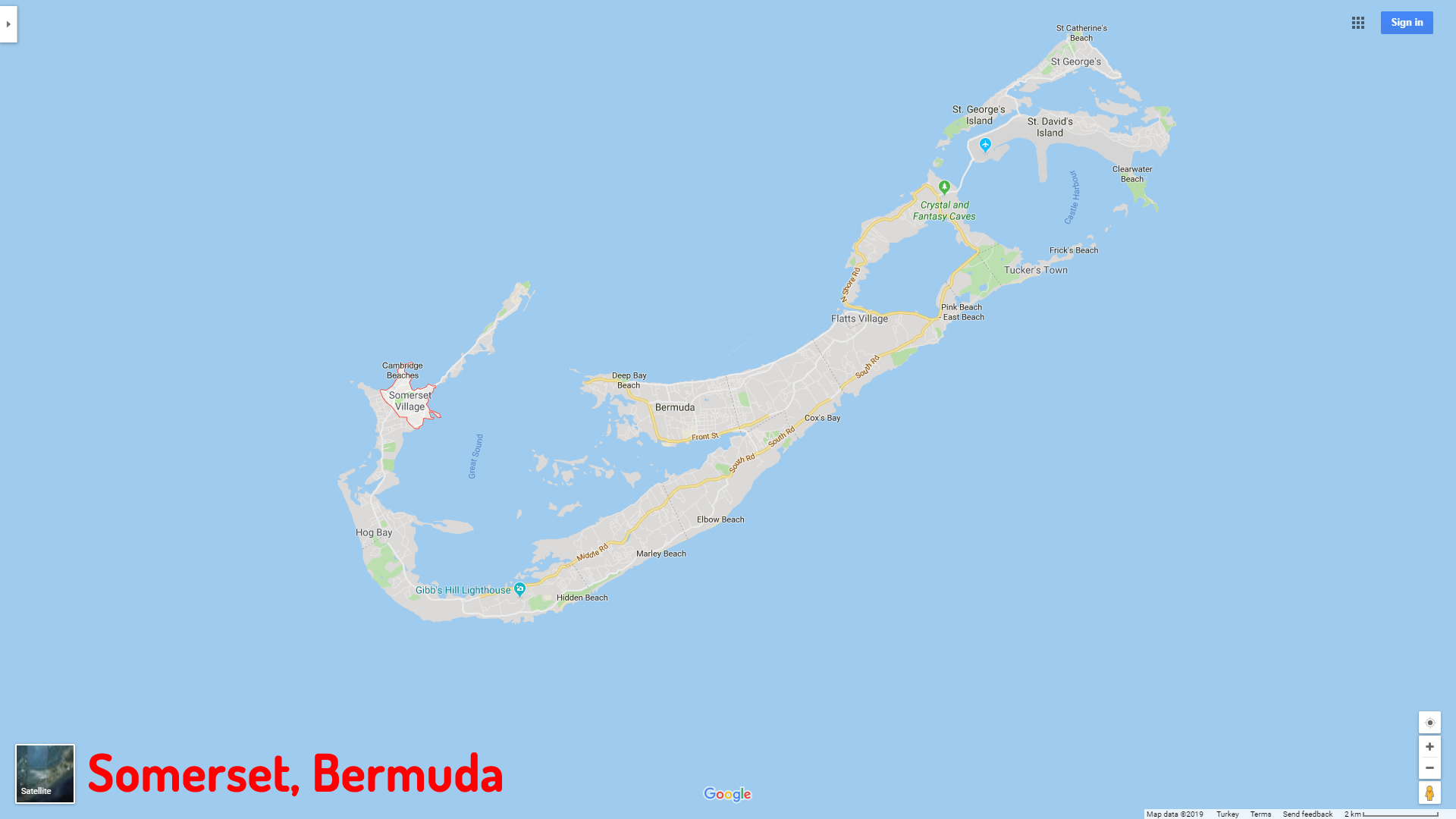 Somerset map bermuda