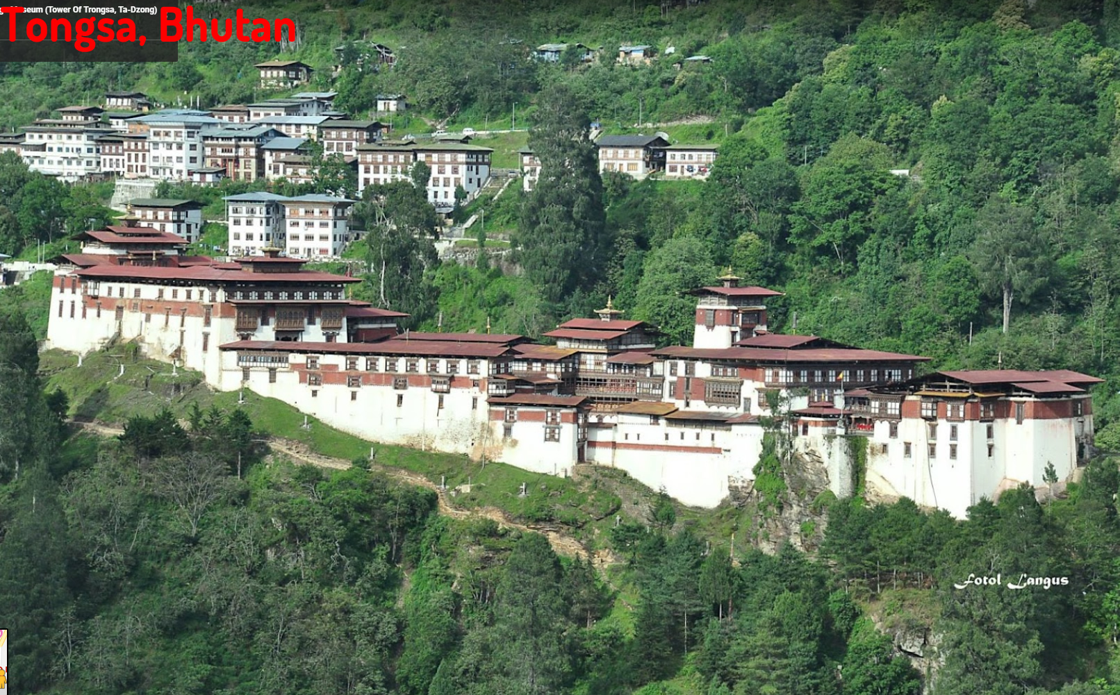 Tongsa Bhutan