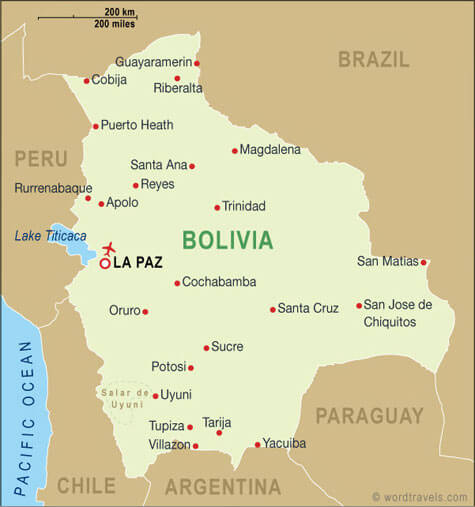 bolivia map