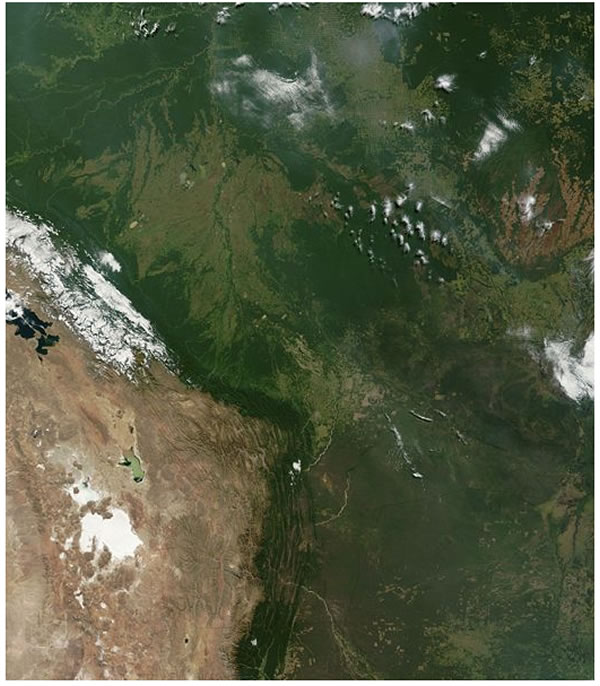 satellite image of bolivia 2002